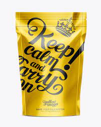 Download Stand Up Pouch With Zipper Mockup In Pouch Mockups On Yellow Images Object Mockups