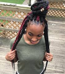 Big box braids are a statement in and of themselves, so you don't need to do much to make them #20. Braids With Bead Embellishments 40 Best Big Box Braids Hairstyles Jumbo Box Braids The Trending Hairstyle