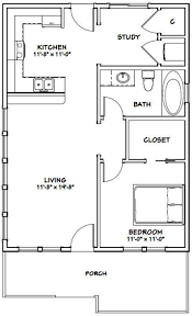 The master bedroom has its own bath and. 24x32 House 1 Bedroom 1 Bath 768 Sq Ft Pdf Floor Plan Etsy In 2021 1 Bedroom House Plans One Bedroom House Tiny House Floor Plans