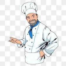 Contrast Color Pop Wind Memphis Geometric Cuisinier Image Clipart Chef Cuisinier