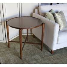 Mid century modern round side table. Mid Century Modern Round End Table