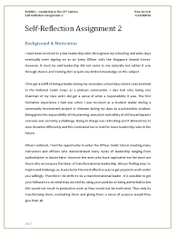 This paper will cover a journal entry describing the research materials used in the final project as well as how they were used. Leadership Self Reflection Cadet Leadership