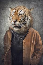 5% coupon applied at checkout save 5% with coupon. Animals In Human Clothes Paintings On The Wall Printed On Canvas Canvaspaintart