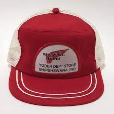 Vintage Red Wing Shoes Hat Cap Patch Mesh Foam Trucker Snapback Shipshewana Usa Ebay Red Wing Shoes Vintage Cap Vintage Shoes