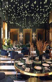 Art Deco Restaurant The Dining Room On Behance Modern Restaurant Design Restaurant Design Inspiration Art Deco Interior Design