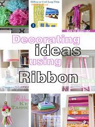 Decorating With Ribbon Using Ribbon To Decorate Inmyownstyle Com Diy Projects For Your Room Diy Projects For Bedroom Easy Diy
