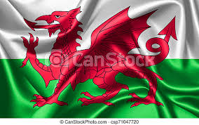 Instagram) among the mythical connections to the dragon are a prophecy made by the wizard merlin about a battle between a. Flag Of Wales Consists Of A Red Dragon Passant On A Green And White Field Canstock