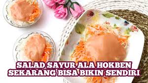 Kol, iris halus•wortel serut•cuka•gula pasir•garam•air dingin•es batu. Cara Membuat Salad Sayur Ala Hokben Youtube