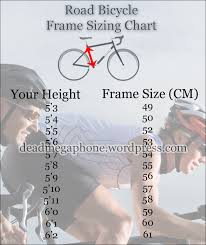 Road Bicycle Sizing Chart Dead Megaphone