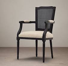 Rh S Vintage French Nailhead Cane Back Fabric Armchair Our Reproduction Of A Louis Xvi Dining Chair Fabric Armchairs Fabric Dining Chairs French Dining Chairs