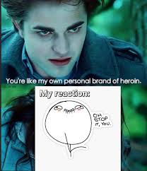 Comparing personality to a drug addiction reference from Twilight