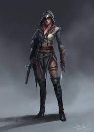 Artstation Assassin Yang Liu Modern Assassin Girl Assassin Character Portraits