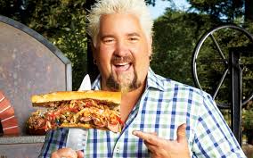 Take the skewers and thread 4 shrimp per skewer. What America Eats Guy Fieri S Guide To Tailgating