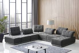 How to make a modular sofa,modern design,this video i am showing how to make a modular sofa step by step at home full videomy website. Divani Casa Ekron Modern Grey Fabric Modular Sectional Sofa Sectionals Living Room