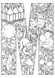 Page for adult coloring books. Mouse And Monkey Monkeys Adult Coloring Pages