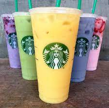 The newest incarnations on starbucks' secret menu are the matcha pink drink (strawberry acai refresher with coconut milk + matcha green tea with coconut milk). Starbucks Blue Drink Starbucks Secret Menu