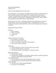 Senior Design Project Proposal Template Proposal Templates Project Proposal Template Project Proposal