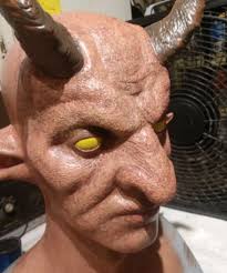 Buy Krampus Demon Goblin Troll Leprechaun Cosplay Foam Latex Prosthetic  Face With Optional Horns and Ears Online in India