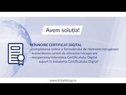 Reinnoirea online a certificatului digital calificat. Inregistrare In Seap Certificat Digital Seap Recuperare Reinnoire Licitatiisicap Ro Youtube