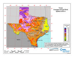 Download Free Texas 80 Meter Wind Energy Maps Charts