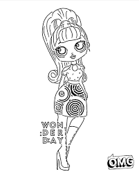 Lol surprise omg class prez doll coloring page. Ausmalbilder Lol Omg Drucken Sie Kostenlos Neue Puppen Art Journal Inspiration Coloring Pages Girl Cartoon