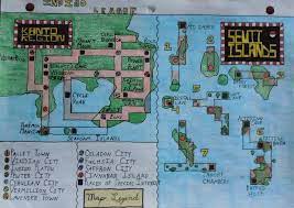 Pokemon Gen 1 Kanto Region Map By Emilz The Half Demon On Deviantart Pokemon Map Region