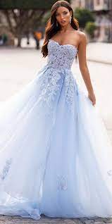 21 Adorable Blue Wedding Dresses For Romantic Celebration Blue Wedding Dresses Blue Wedding Gowns Pretty Dresses