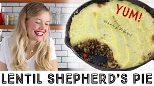 Seriously The Best Lentil Shepherd S Pie Youtube Shepherds Pie Vegan Lentil Recipes Food