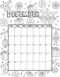 December 2019 Coloring Calendar Woo Jr Kids Activities Coloring Calendar Calendar Printables Kids Calendar