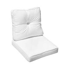 Black And White Deep Seat Outdoor Cushions Amazon Com Mh Global 24 X 24 X 6 White Outdoor Deep Seat Cushion Pillow Set Home Kitchen In 2020 Outdoor Deep Seat Cushions Deep Seat Cushions Deep Seating