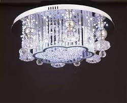 marsel led isikli ve kumandali kristal tasli plafonyer avize 468 00 tl kdv avi ze led kristal