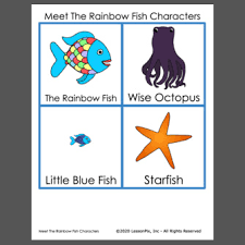 The rainbow fish is a children's picture book drawn and written by author and illustrator, marcus pfister, and translated into english by j. Meet The Rainbow Fish Characters