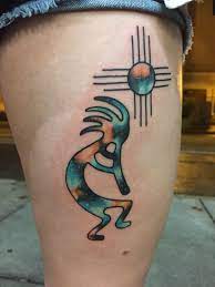 Galaxy Kokopelli Amp Zia By Shane Olds At Rise Above Tattoo In Orlando Fl Kokopelli Tattoo Rise Above Tattoo Tribal Tattoos For Men