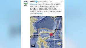 Sumber gempa ini diketahui berlokasi di laut, 84 kilometer arah tenggara manokwari selatan. Gempa 6 3 M Guncang Sebagian Sulawesi Ini Yang Terjadi Tekno Tempo Co
