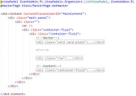 3.5 create a partial view for students. Web Portal To Manage Virtual Or In Person Events With Asp Net 5 And Dotvvm