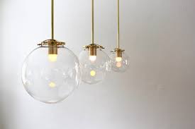 Bubble Pendant Light 8 Clear Glass