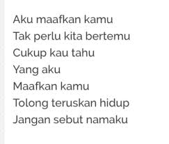 Am g f c bila masih bersama ku tunggu kau putus am g f c haa. Aku Maafkan Kamu Lyrics