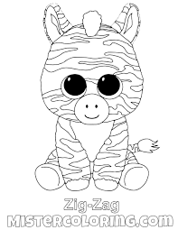 Here is a coloring sheet of a cartazon unicorn for your children. Zig Zag Beanie Boo Coloring Pages For Kids Coloring Pages Coloring Pages For Kids Beanie Boo