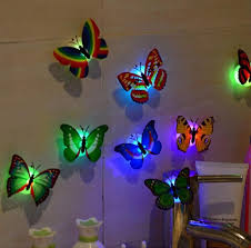 Led 3d Butterfly Wall Lights 10 Pieces Butterfly Wall Stickers Wall Stickers Home Decor 3d Butterfly Wall Stickers