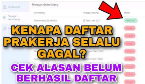 Download lagu dan video terbaru. Cara Melihat Alasan Kenapa Gagal Daftar Kartu Prakerja