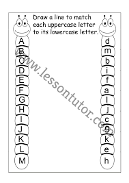 It consists of 26 letters: Match Uppercase And Lowercase Letters Worksheets Kindergarten Lesson Tutor
