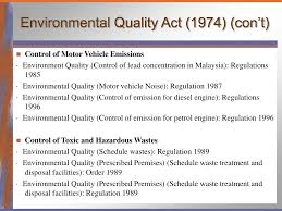 Content  regulations of the surrounding environment (control of the concentration of lead in gasoline motor) 1985  environmental quality. Ppt Managing Environmental Issues Powerpoint Presentation Free Download Id 5739312
