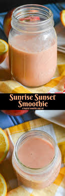 Copycat Tropical Smoothie Sunrise Sunset Smoothie 4 Sons R Us Recipe Smoothie Recipes Smoothie Recipes For Kids Recipes