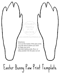 To make the easter bunny feel genuine and seem like he really did stop by our house, i drew up free printable rabbit feet. How To Make Easter Bunny Paw Prints With Free Printable Template Easter Printables Free Bunny Paws Paw Print
