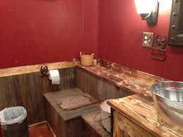 rustic bathroom