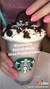 Adapted from starbucks secret menu. Starbucks Oreo Frappuccino Secret Menu Item Video Starbucks Recipes Starbucks Drinks Recipes Homemade Starbucks Recipes