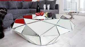 Table De Salon Design Miroir Diamant A Facettes Tove Gdegdesign