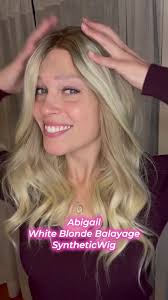 The final look! ✨ Abigail in blonde balayage, lace cut and ready to slay!  What do you think of this flawless style? #syntheticwig #alternativehair  #alopecia #hairsolution #wiglife #lacefrontwig ...