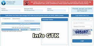 Anda tinggal masuk ke aplikasi sim pkb, kemudian klik di menu layanan info gtk, maka akan ditampilkan lembar info gtk untuk mengecek sktp semester 1 dan 2 tahun 2019. Http Info Gtk Kemdikbud Go Id Cek Sktp Buat Validasi Data