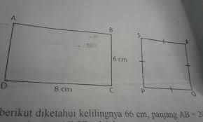 Check spelling or type a new query. Pada Gambar Tersebut Keliling Persegi Panjang Abcd Dua Kali Keliling Persegi Pqrs Panjang Sisi Brainly Co Id